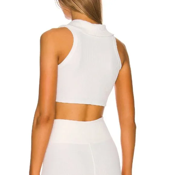 YEAR OF OURS Gabriella Polo Sports Bra (White, S) - Picture 2 of 3